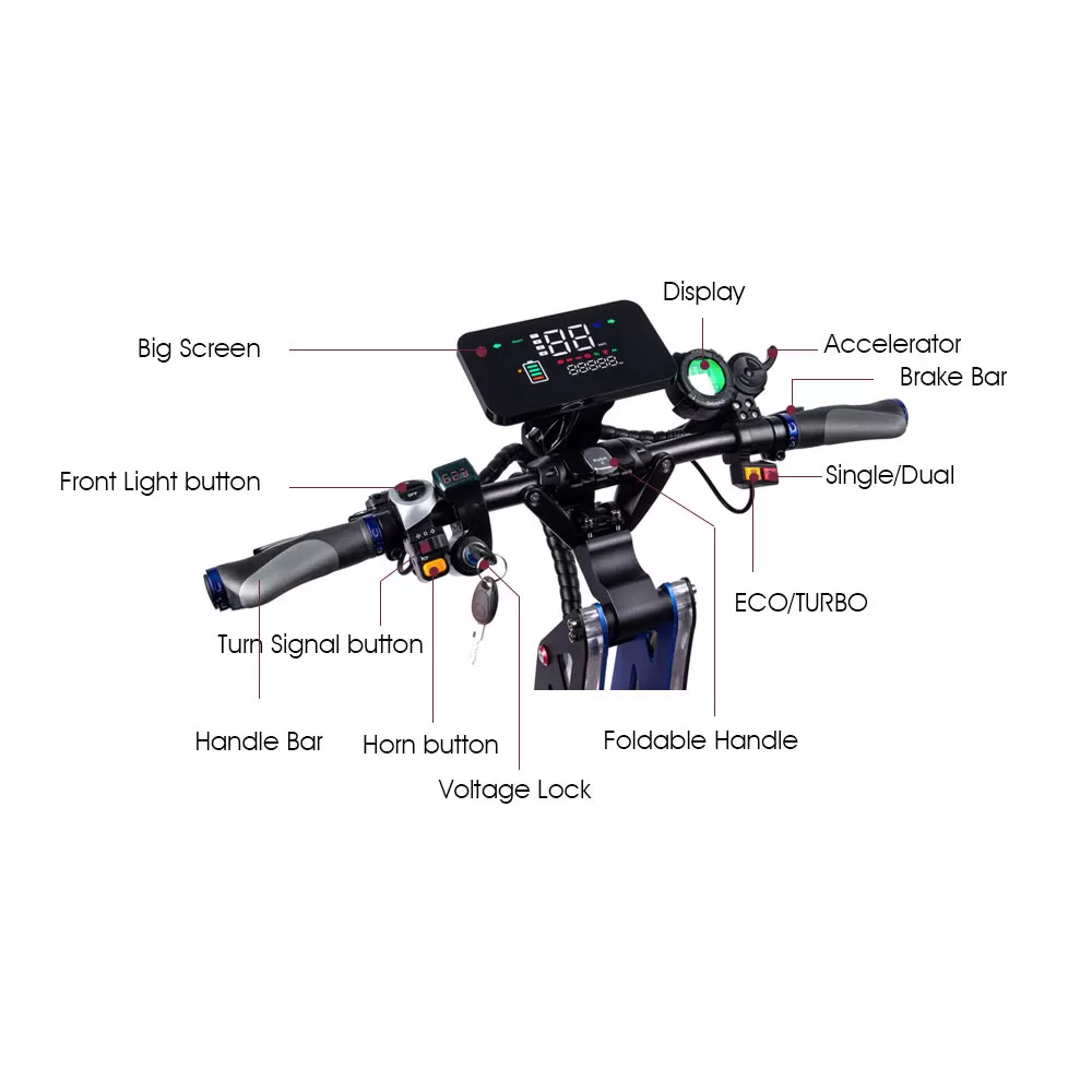 (ð¥Limited Time Sale) E2 14inch 8000W best off road electric scooter with mobility powerful electric scooter