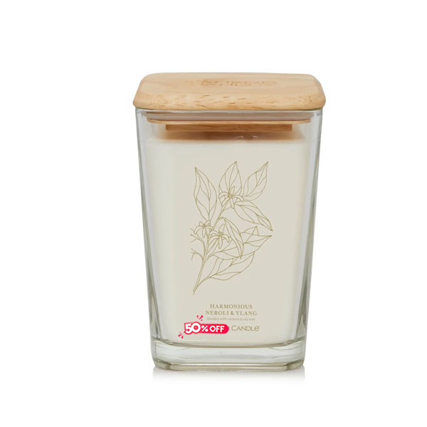Harmonious Neroli & Ylang Large Square Candle