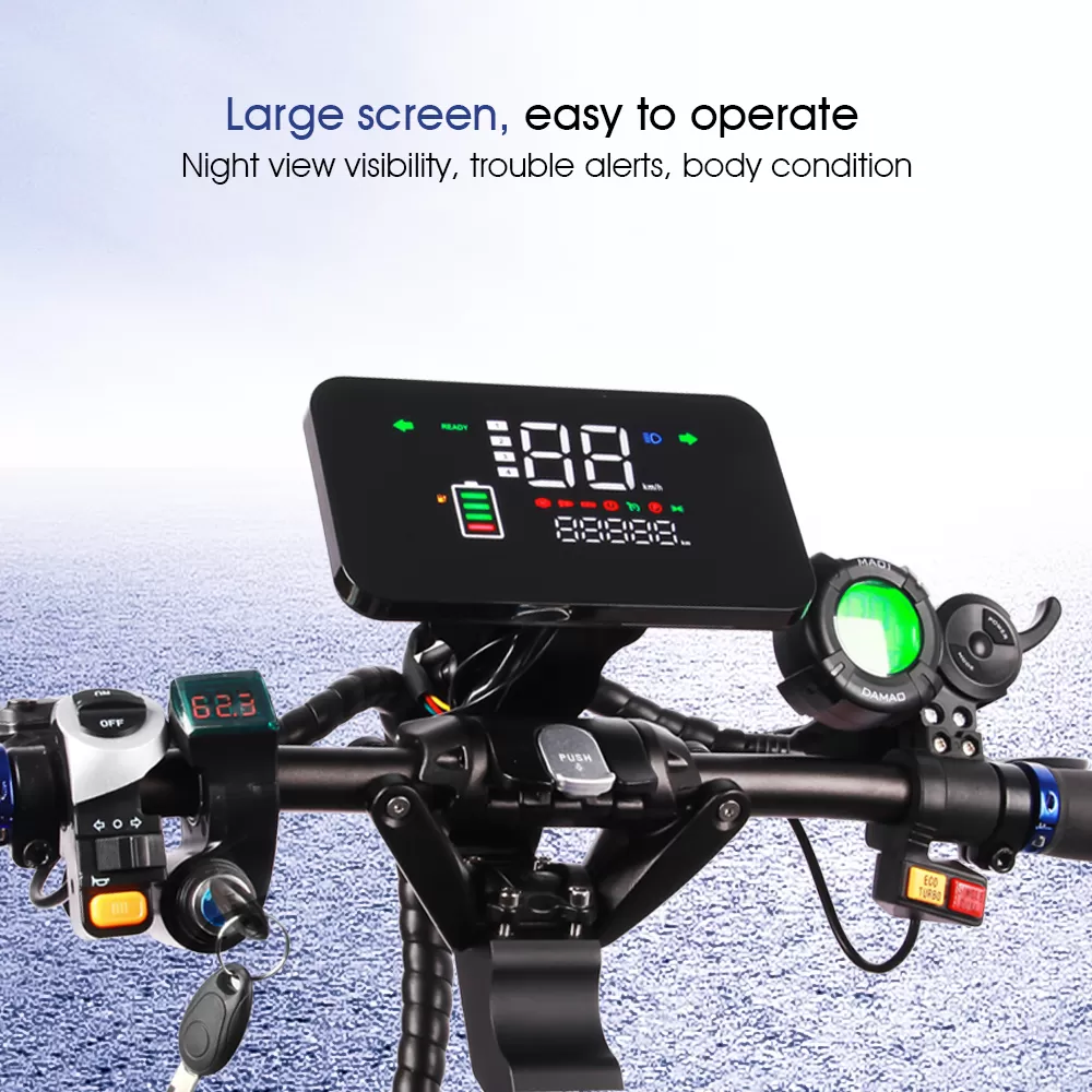 (ð¥Limited Time Sale) Upgraded SK2 72V 8000W 13inch fat wheel best electric Scooter E scooters