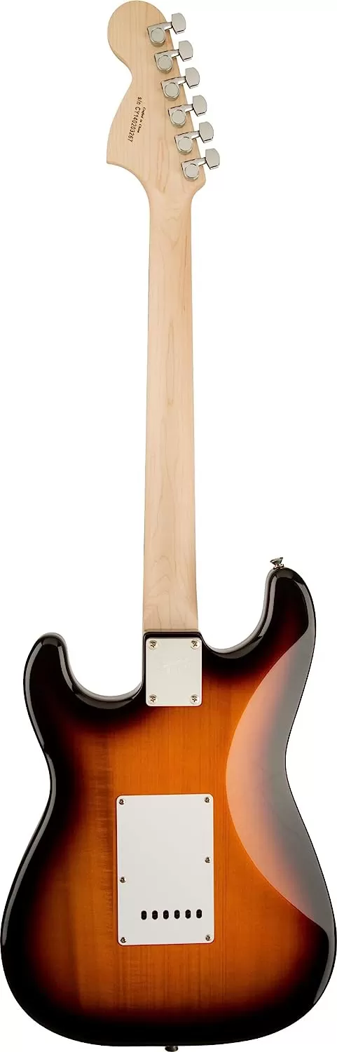 Fender Squier Stratocaster - Sunburst Bundle with Frontman 10G Amp, Gig Bag, Instrument Cable, Tuner, Strap, Picks, Fender Play Online Lessons, Instructional Book, and Austin Bazaar Instructional DVD