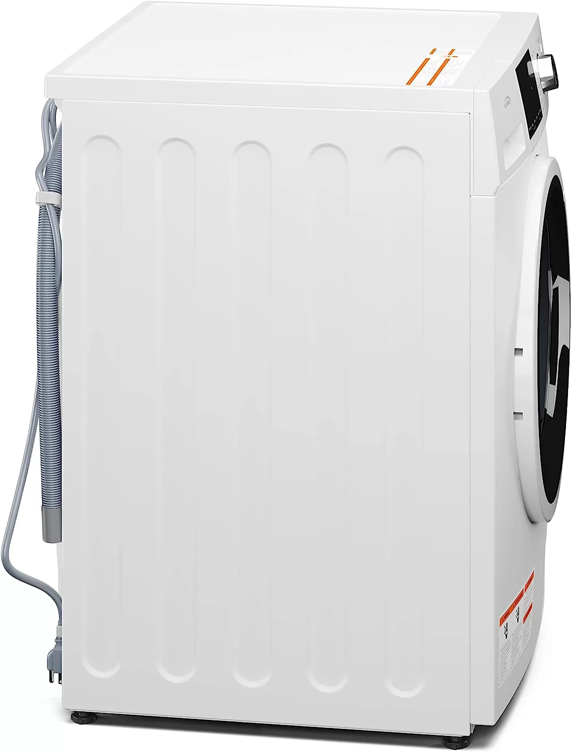 KoolMore FLW-3CWH Front Load Machine, 2.7 Cu. Ft, Space Saving Unit with 20-Minute Quick, 12 Washing Cycles, Quiet Inverter Motor [120V],