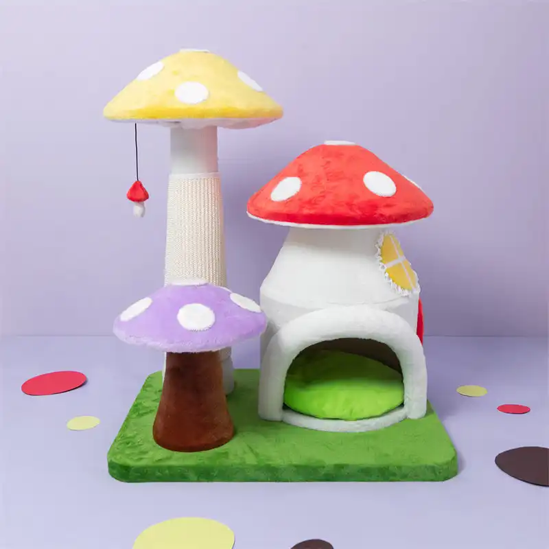 Magic Mushroom Cat Tree