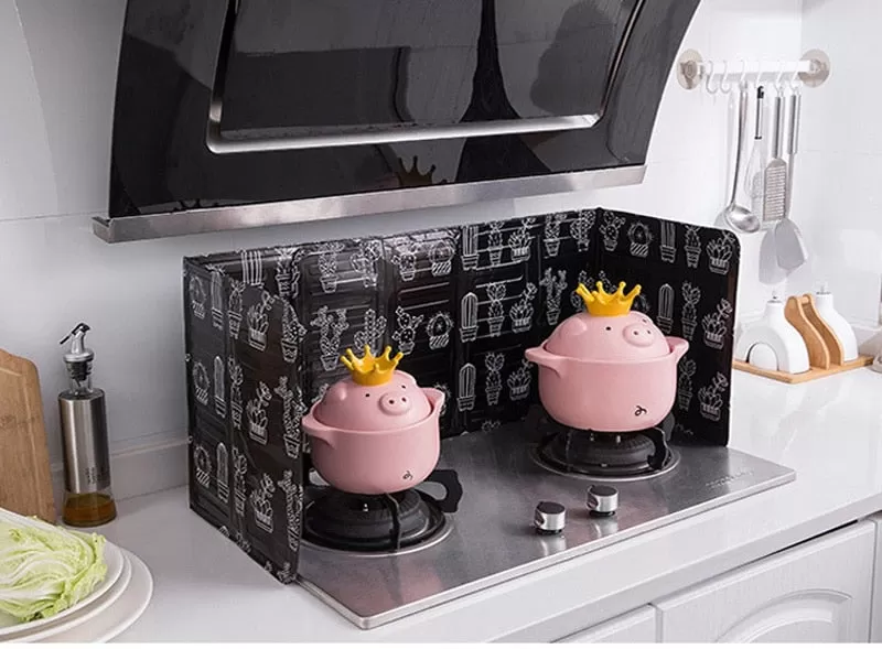 Aluminum Foldable Kitchen Gas Stove Baffle Plate