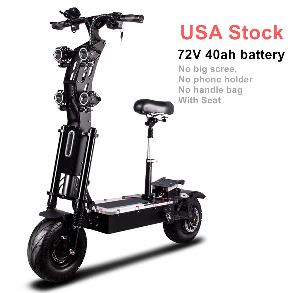 (ð¥Limited Time Sale) Upgraded SK2 72V 8000W 13inch fat wheel best electric Scooter E scooters