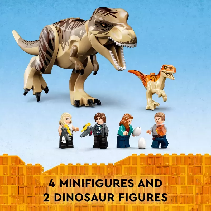 JURASSIC WORLD T. REX & ATROCIRAPTOR DINOSAUR BREAKOUT 76948