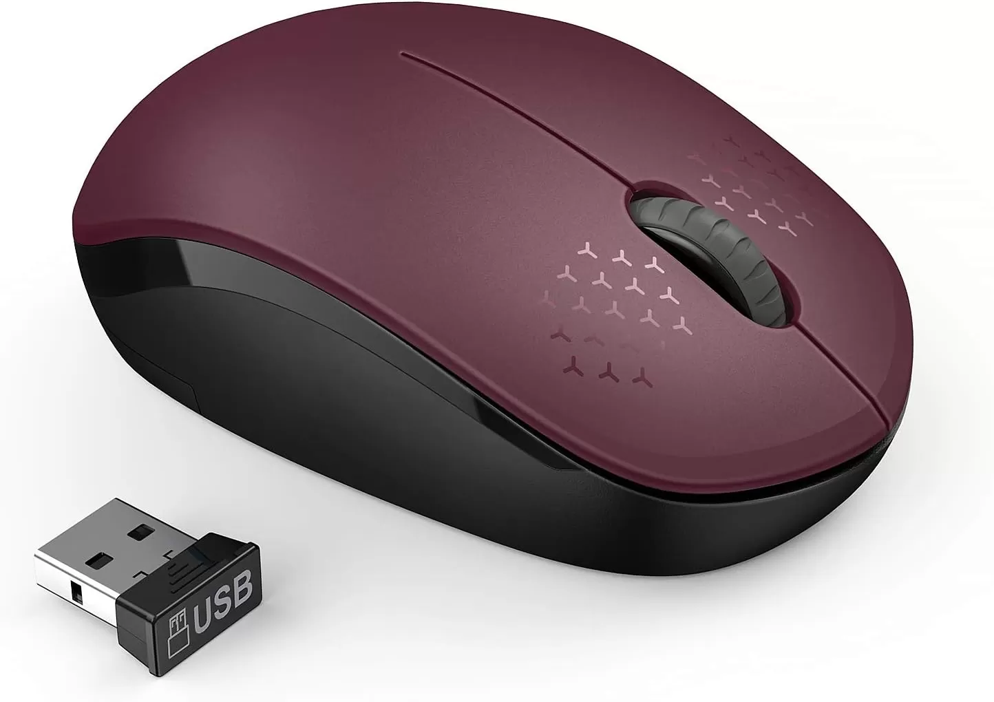 seenda Wireless Mouse, 2.4G Noiseless Mouse with USB Receiver - Portable Computer Mice for PC, Tablet, Laptop with Windows System - Mint Green