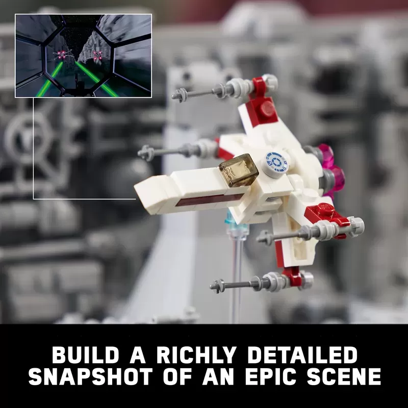 STAR WARS DEATH STAR TRENCH RUN DIORAMA 75329 BUILDING KIT