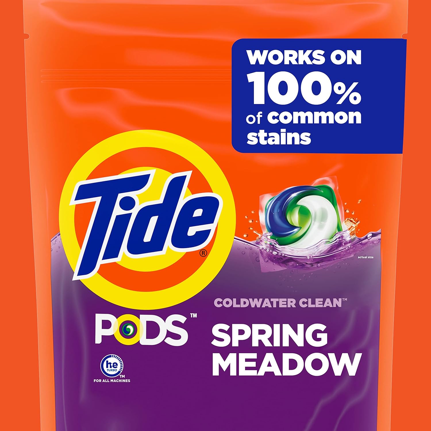 Tide PODS Laundry Detergent Soap Pods, Spring Meadow, 81 count