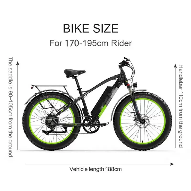 ✨Electric outdoor bike with 48V / 15AH battery✨