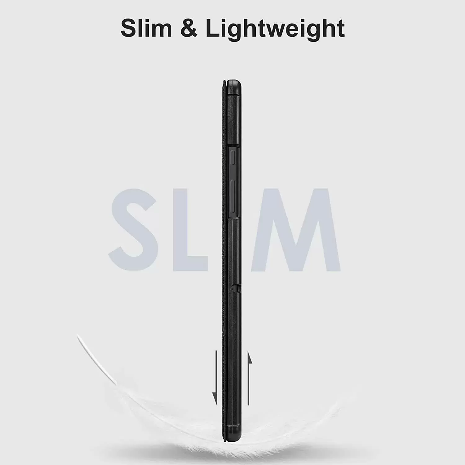 Galaxy Tab A8 10.5” Inch 32 GB Wi-Fi Android 11 Touchscreen International Tablet Bundle – MDTec Hard Back Tri-Fold Stand Cover Case and 64GB microSD Card [Gray]