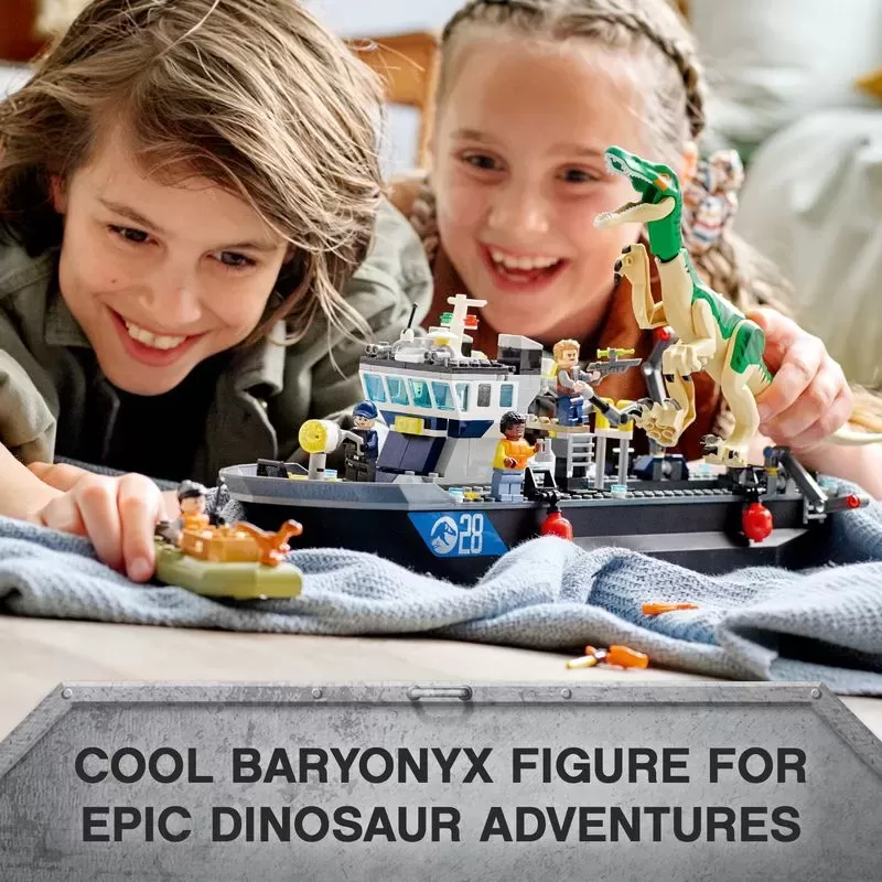 76942 JURASSIC WORLD BARYONYX DINOSAUR BOAT ESCAPE