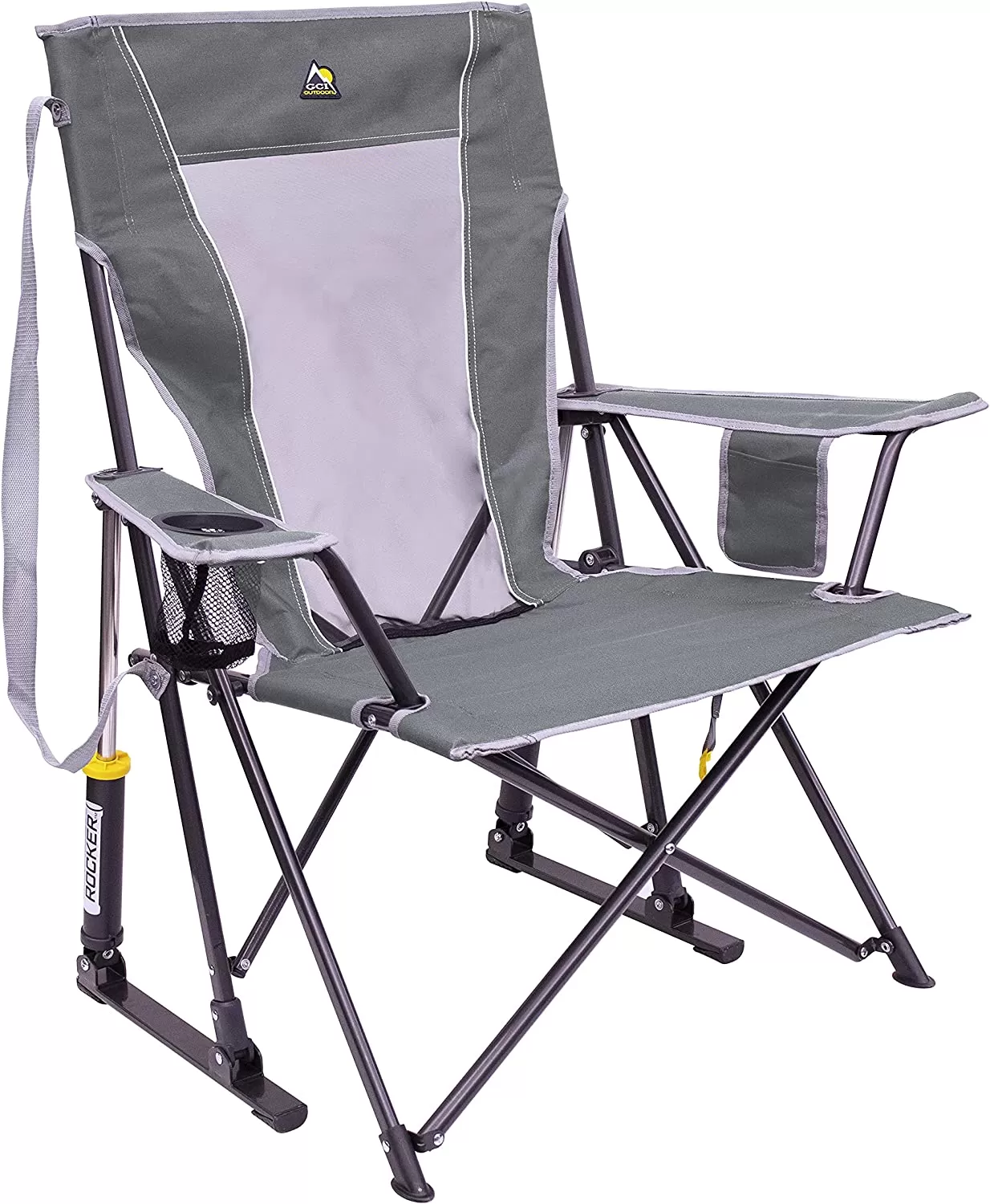Outdoor Freestyle Rocker Portable Rocking Chair & Outdoor Camping Chair, ergonomic Nylon, Indigo Blue