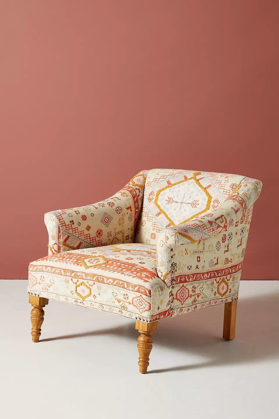 Rug-Printed Sally Accent Chair