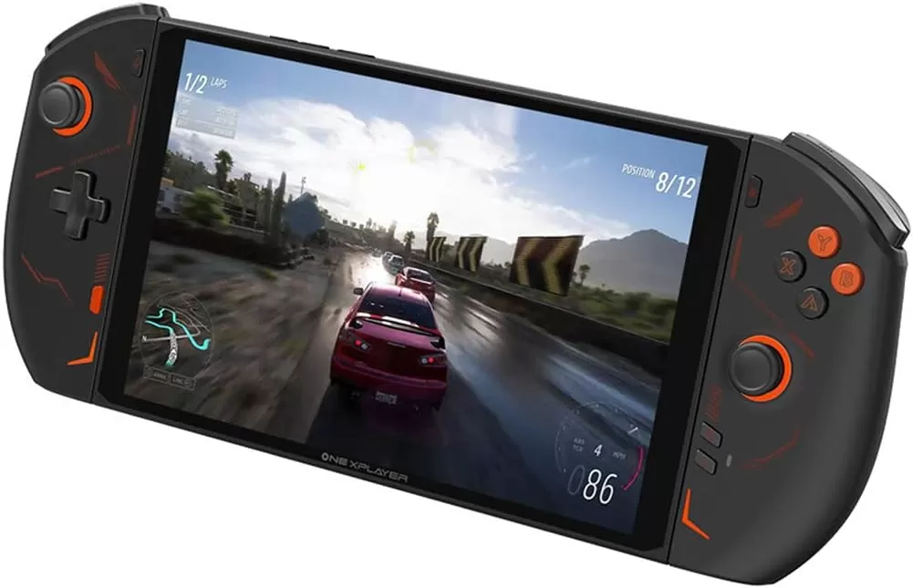 KKXX OneXPlayer 2 Handheld Game Console, 2.8 Inch IPS Screen 32+2TB Portable Retro Video Game Console PC for Kids Adults (US Plug/Black)