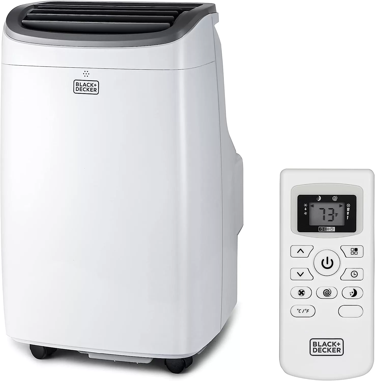 BLACK+DECKER 8,000 BTU Portable Air Conditioner up to 350 Sq. with Remote Control, White