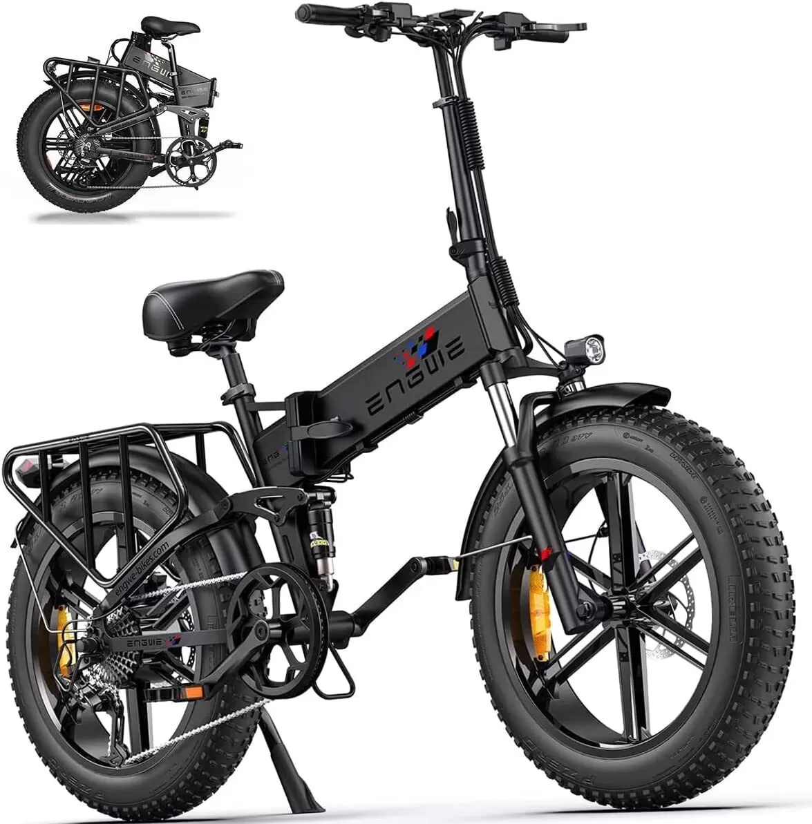 💝HSN-Last Day For Clearance-BUY 2 SAVE 35%!Engwe by Z-Edge 750-Watt Folding E-Bike w/Pedal
