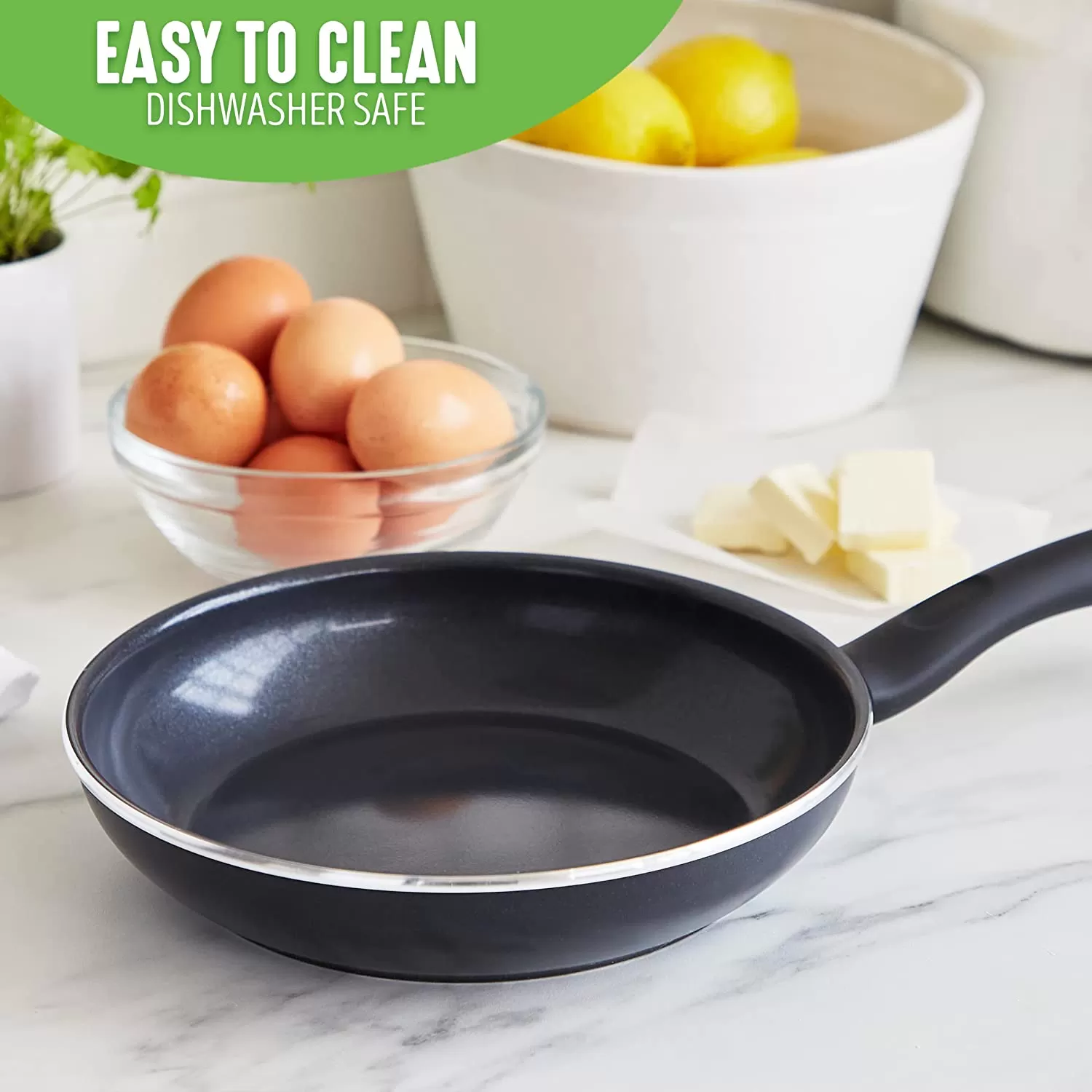 Healthy Ceramic Nonstick, 16 Piece Cookware Pots