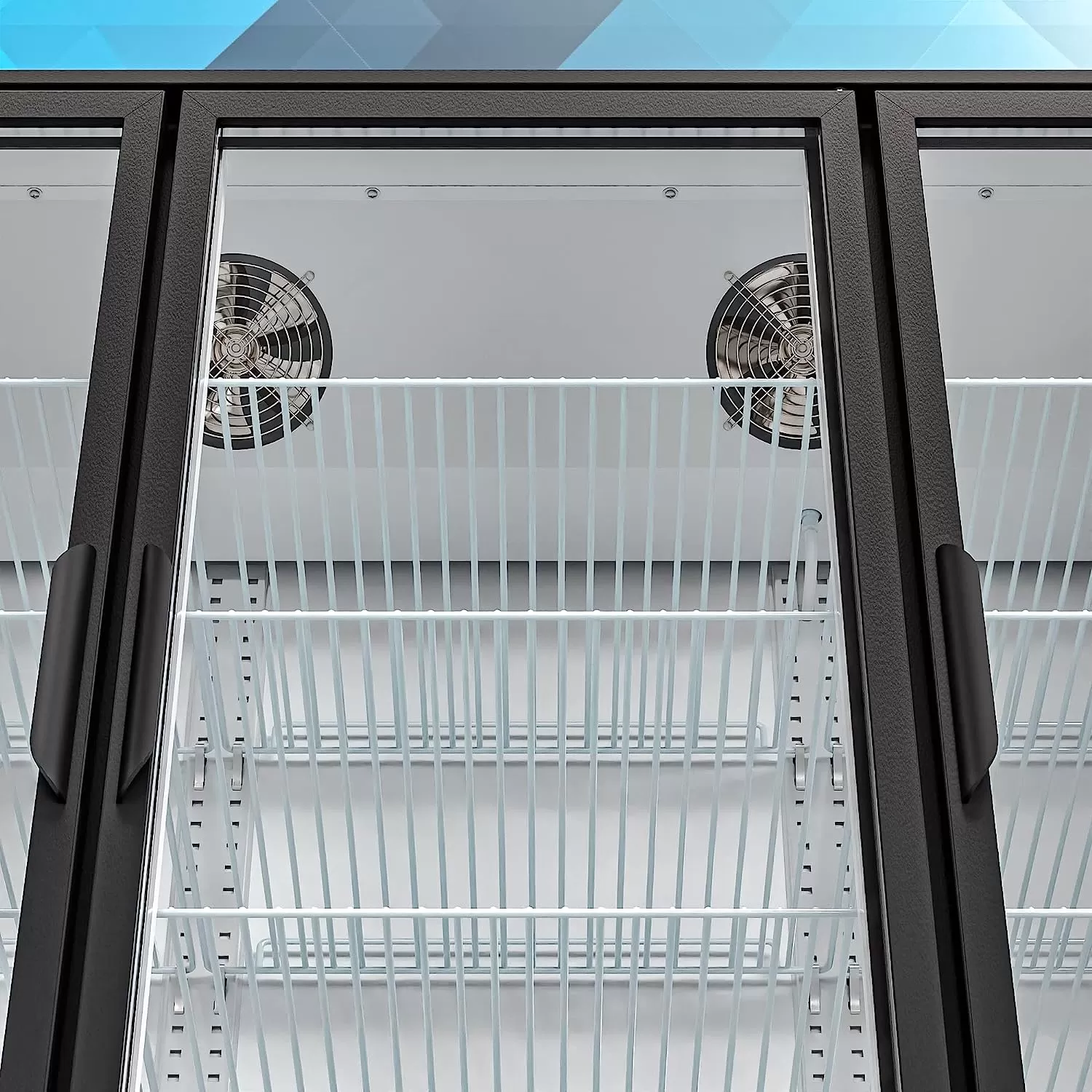 KoolMore Commercial One Glass Door Display Upright Beverage Refrigerator Cooler Merchandiser - 12 Cu. Ft [Black] (MDR-1GD-12C)