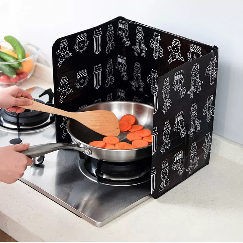 Aluminum Foldable Kitchen Gas Stove Baffle Plate