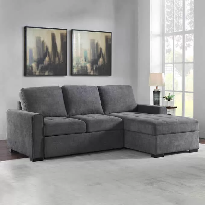 Kendale Sleeper Sofa With Storage Chaise