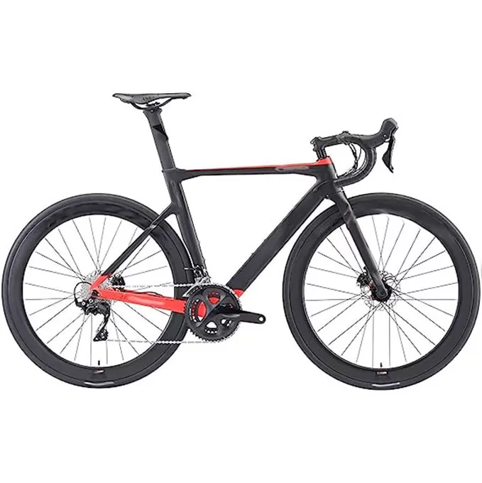 Carbon Fiber Racing Road Bike Hydraulic Disc Brake Road Bike with 22 Speeds