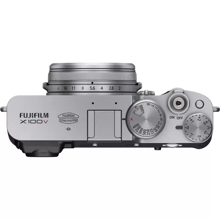FUJIFILM X100V Digital Camera | Silver with 32GB Memory Card, Cleaning Kit, Flexible Tripod & Camera Bag Bundle