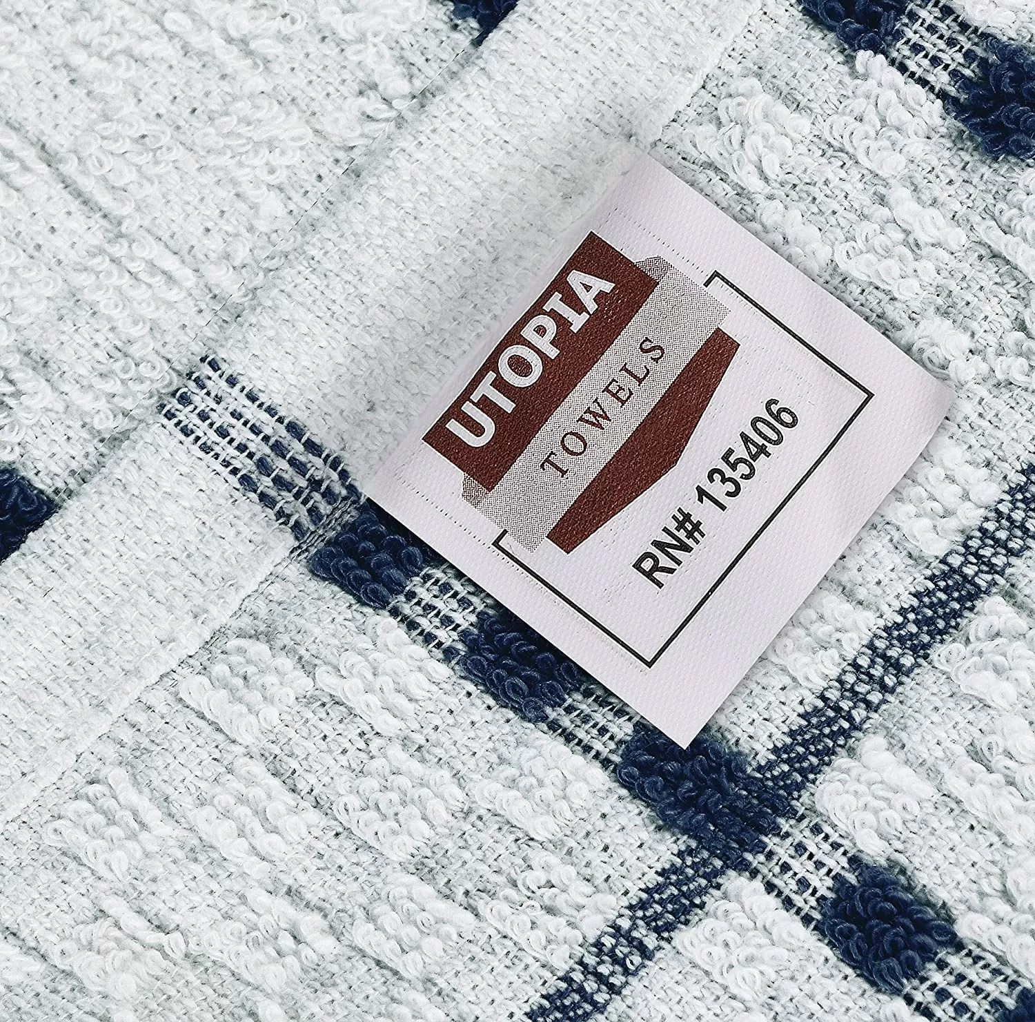 Kitchen Towels 12 Pack, 15 x 25 Inches, 100% Ring Spun Cotton Super Soft and Absorbent Linen Dish Towels, Tea Towels and Bar Towels Set (Black)