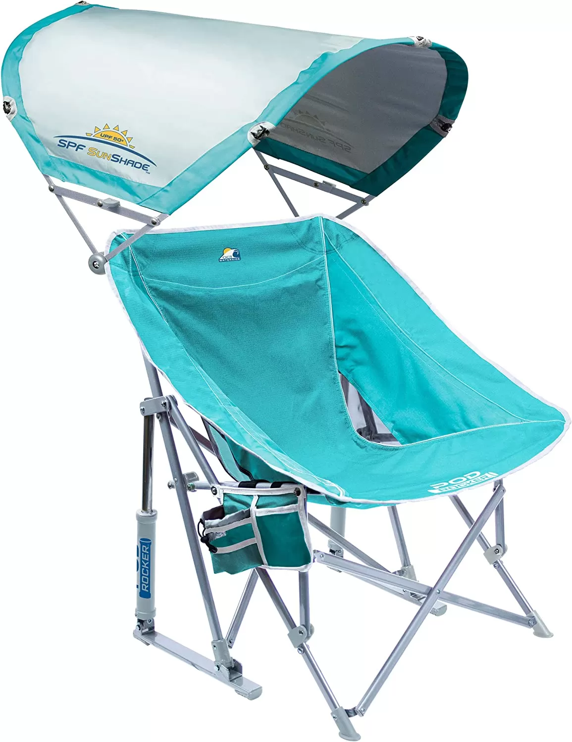 Outdoor Freestyle Rocker Portable Rocking Chair & Outdoor Camping Chair, ergonomic Nylon, Indigo Blue
