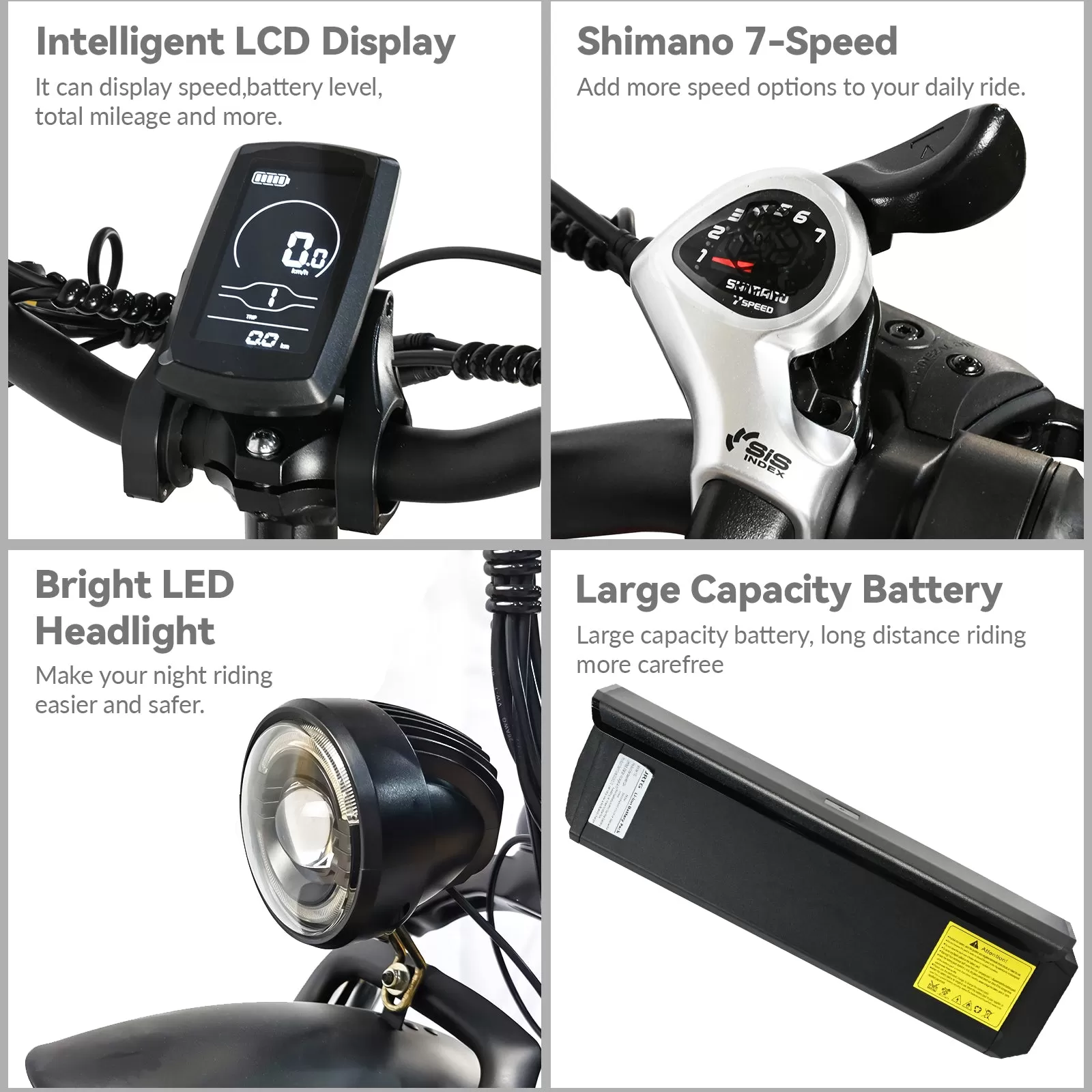 E-bike DP2003 King Kong Snow Electric Vehicle 48V12AH 500W High performance motor