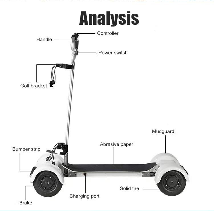4 wheel mobility scooter electric 60v volt 2000w golf cart s2 Golf board Electric Scooter