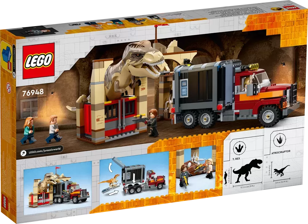 JURASSIC WORLD T. REX & ATROCIRAPTOR DINOSAUR BREAKOUT 76948