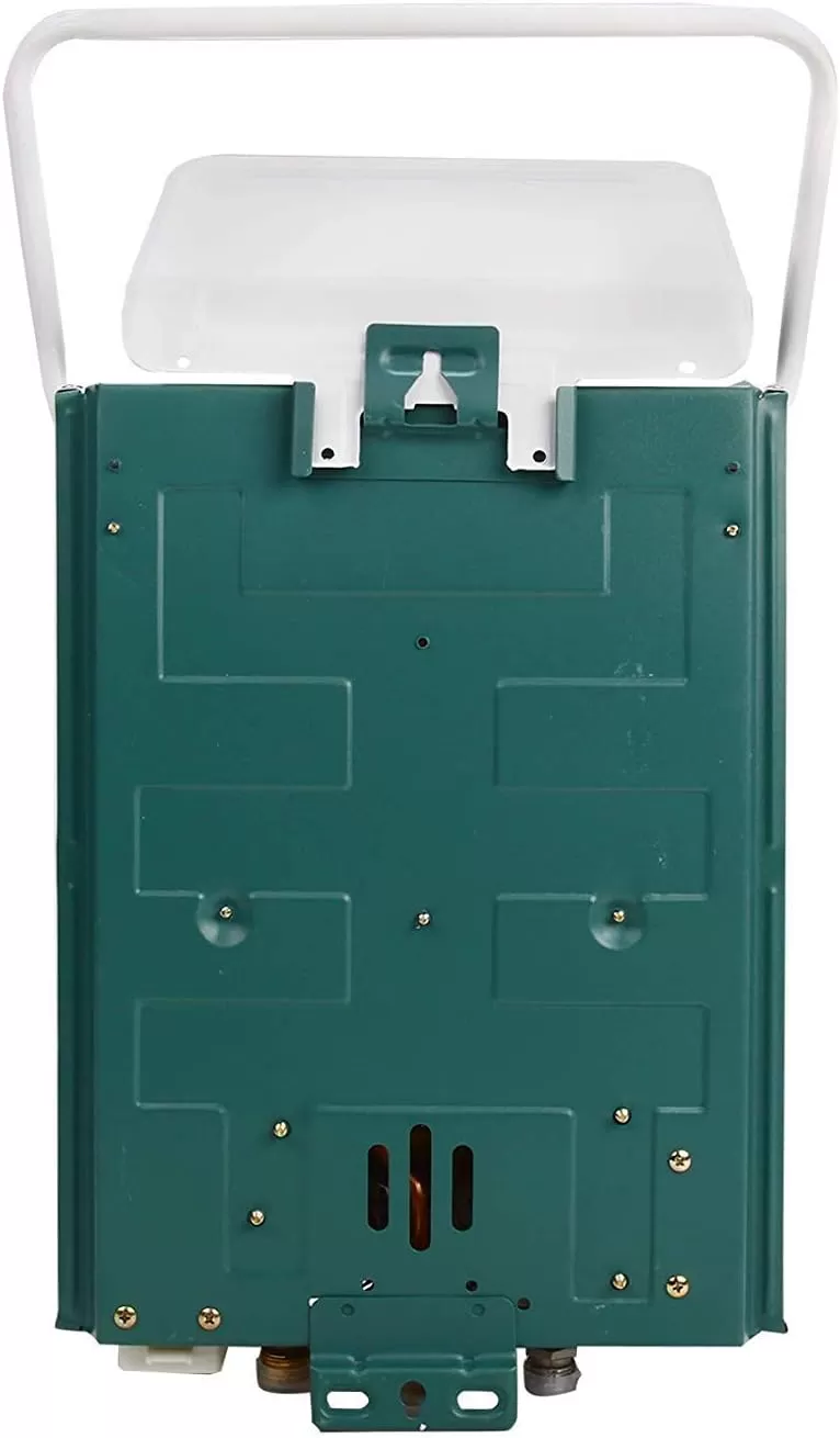 FVSTR-Carvn 1.6GPM 6L Portable Outdoor Propane Gas Tankless Water Heater Digital Display Overheating Protection RV Camping Water Heater Easy to Install for Pets