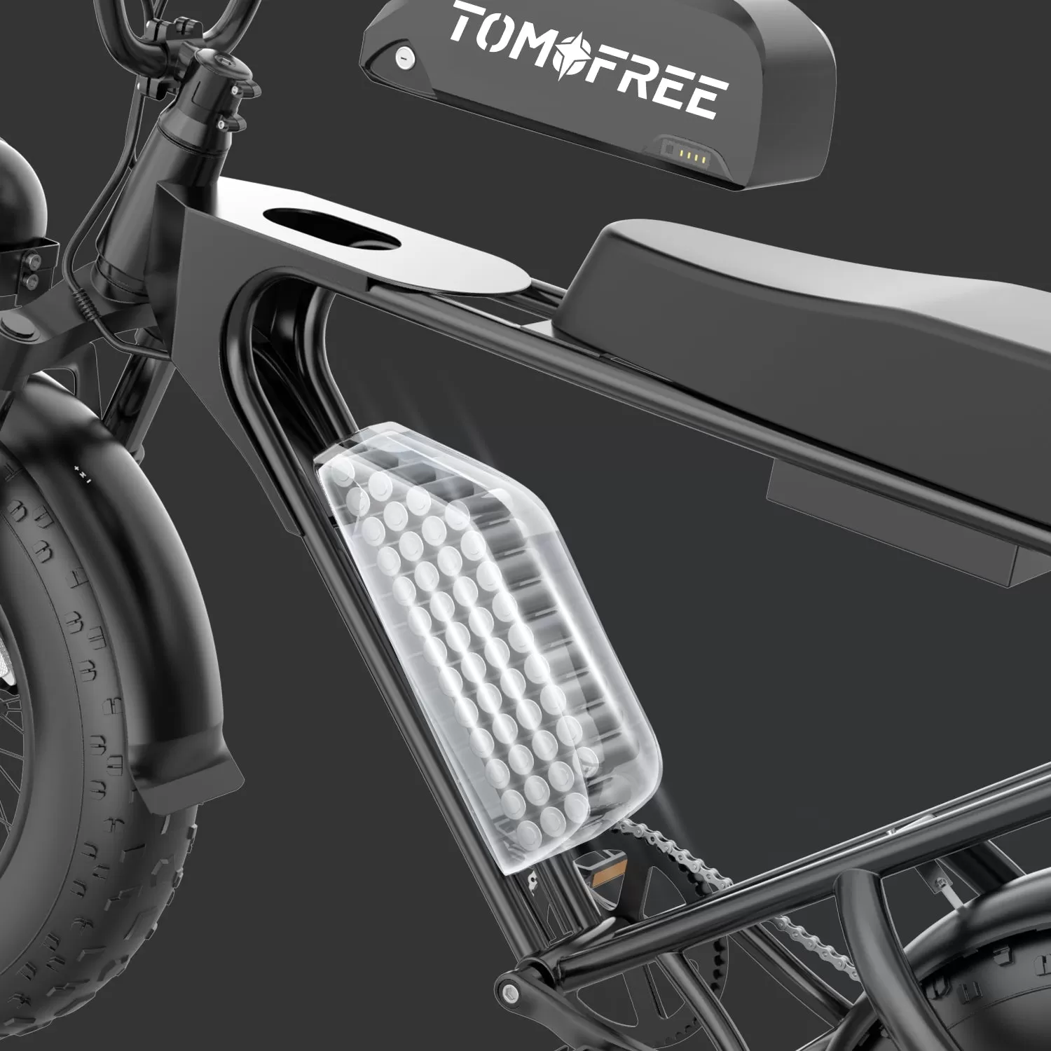 E-Bike DK200 Electric Bike 1200W Motor 20Ah Battery with 20