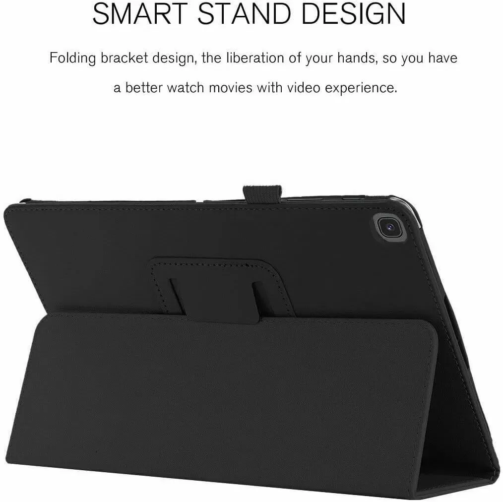 Galaxy Tab A8 10.5” Inch 32 GB Wi-Fi Android 11 Touchscreen International Tablet Bundle – MDTec Hard Back Tri-Fold Stand Cover Case and 64GB microSD Card [Gray]