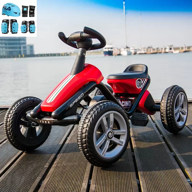 Children's Kart Baby Four-wheel Pedal Bike Children Can Sit Fitness Sports Toys Stroller