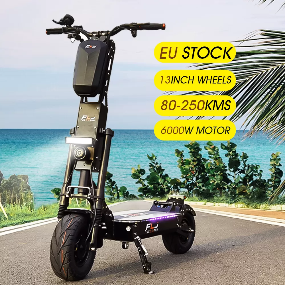 (ð¥Limited Time Sale) K6 6000W all terrain Fat wheels dual motor electric scooter with Max Speed 53MPH