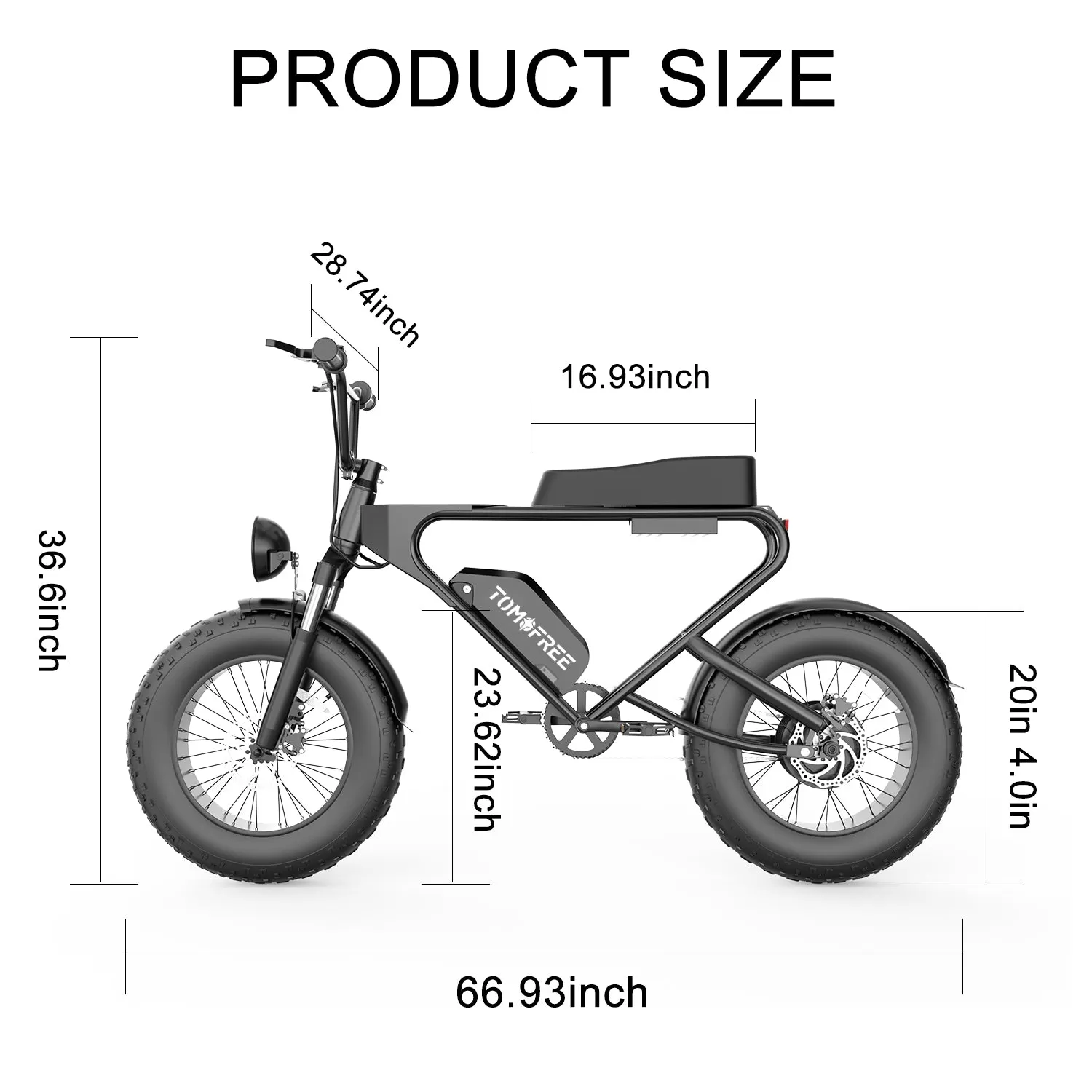 E-Bike DK200 Electric Bike 1200W Motor 20Ah Battery with 20