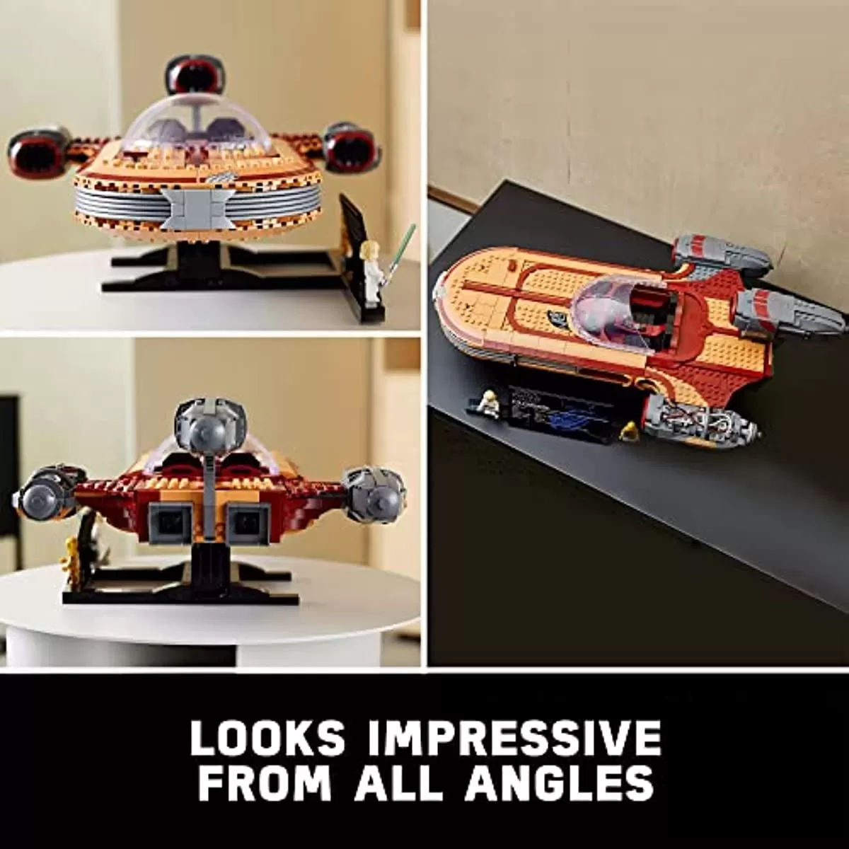 Star Wars Luke Skywalker’s Landspeeder 75341 Collectible Building Display Set for Adult Fans of Star Wars (1,890 Pieces)