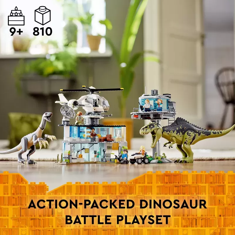 JURASSIC WORLD GIGANOTOSAURUS & THERIZINOSAURUS ATTACK 76949