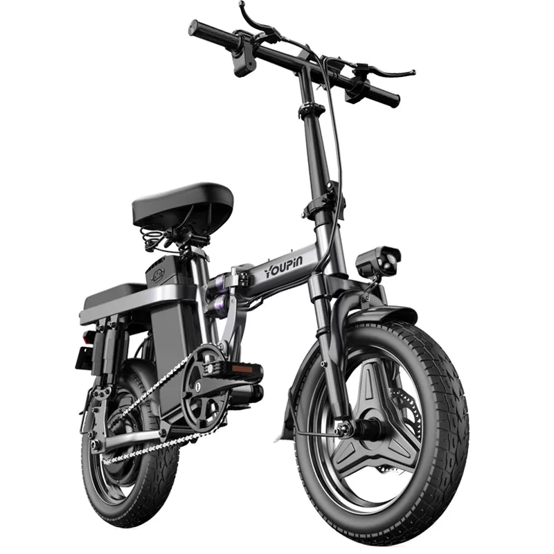 E-bike F12 Pro 48V12AH 400W Dual Motor Folding Ebike Aluminum alloy body, 14