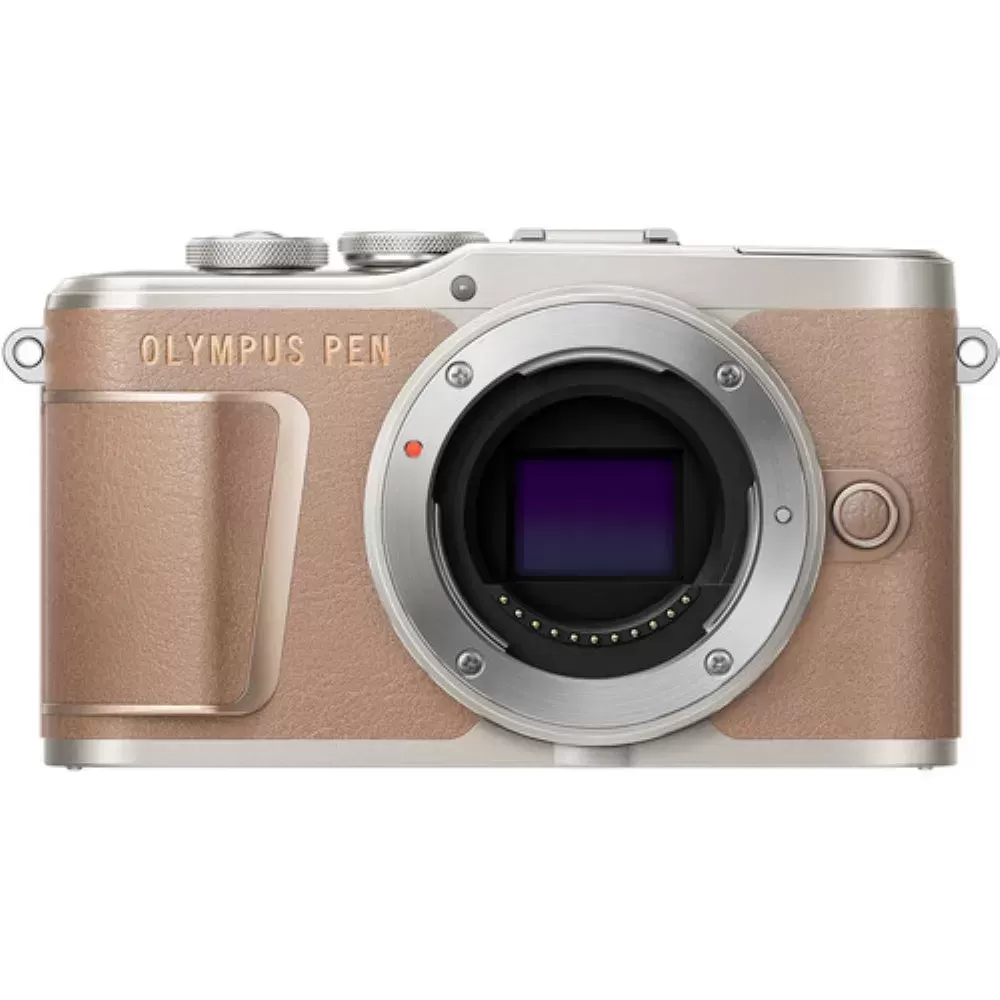 Olympus PEN E-PL10 Mirrorless Digital Camera | Body Only, Brown