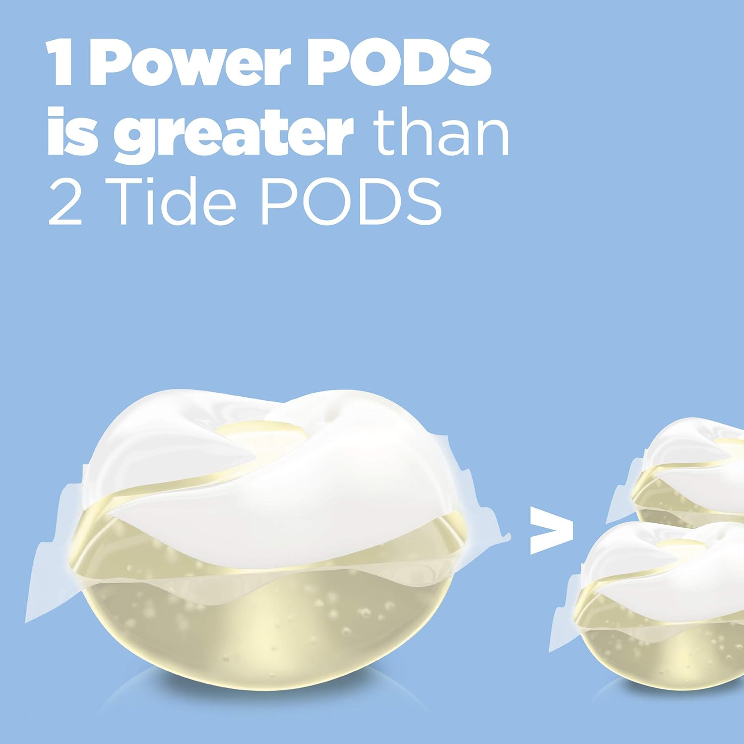 Tide Hygienic Clean Heavy 10x Duty Power PODS Laundry Detergent Pacs, Spring Meadow, 63 count, For Visible and Invisible Dirt