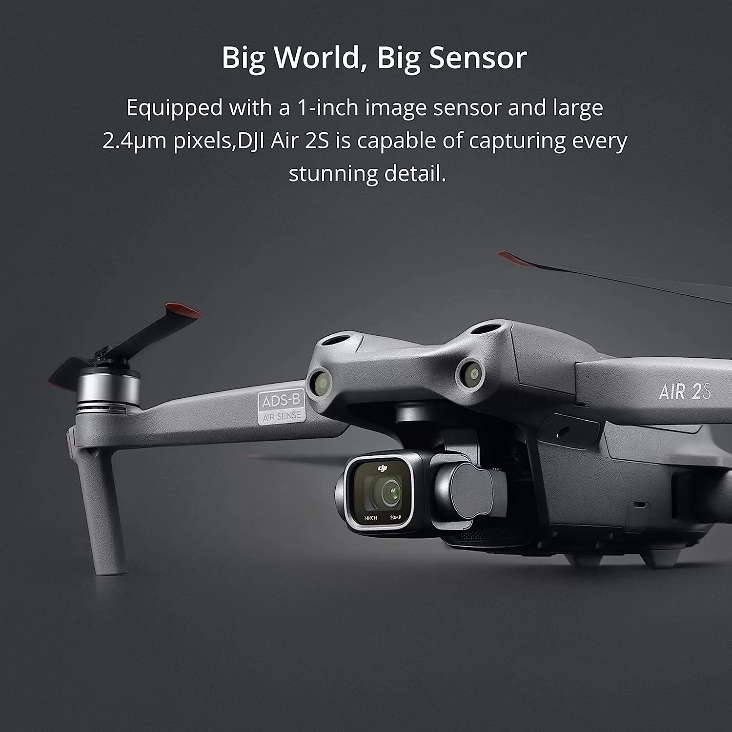 DJI Air 2S - Drone Quadcopter UAV with 3-Axis Gimbal Camera, 5.4K Video, 1-Inch CMOS Sensor, 4 Directions of Obstacle Sensing, 31-Min Flight Time, Max 7.5-Mile Video Transmission, MasterShots, Gray (Renewed)