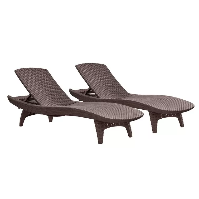 Outdoor Chaise Lounge (Set of 2)