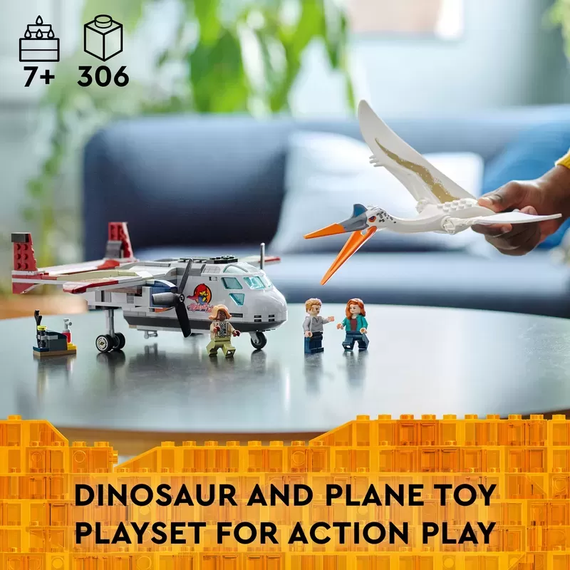 JURASSIC WORLD QUETZALCOATLUS PLANE AMBUSH 76947 BUILDING KIT
