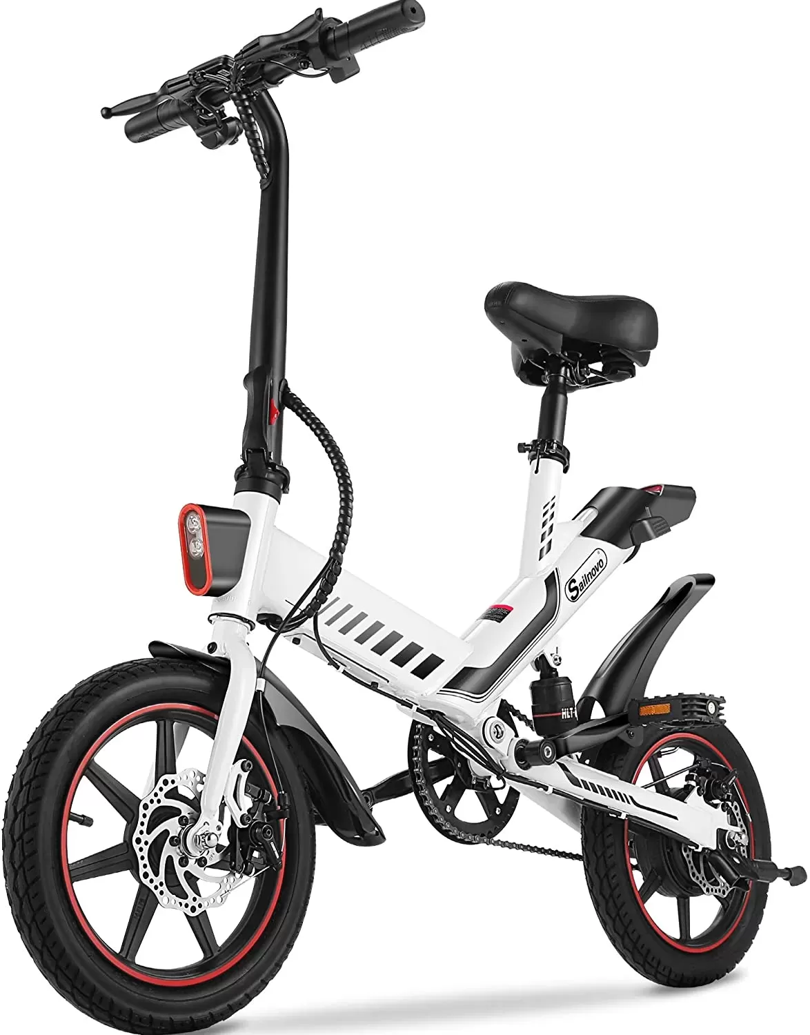 Sailnovo Electric Bike, Electric Bicycle with 18.5mph Electric Bikes for Adults Teens E Bike with Pedals, 14