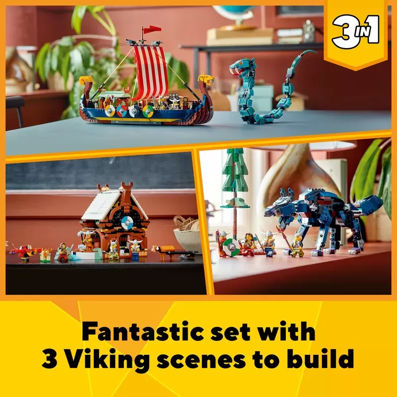 31132 CREATOR VIKING SHIP AND THE MIDGARD SERPENT
