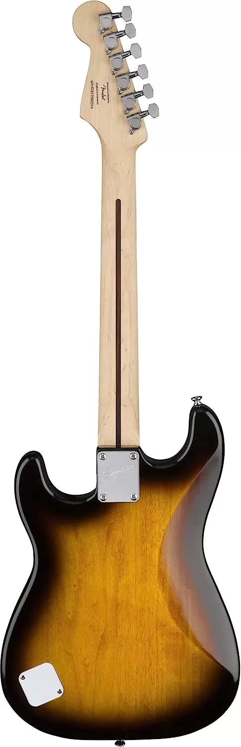 Fender Squier Stratocaster - Sunburst Bundle with Frontman 10G Amp, Gig Bag, Instrument Cable, Tuner, Strap, Picks, Fender Play Online Lessons, Instructional Book, and Austin Bazaar Instructional DVD