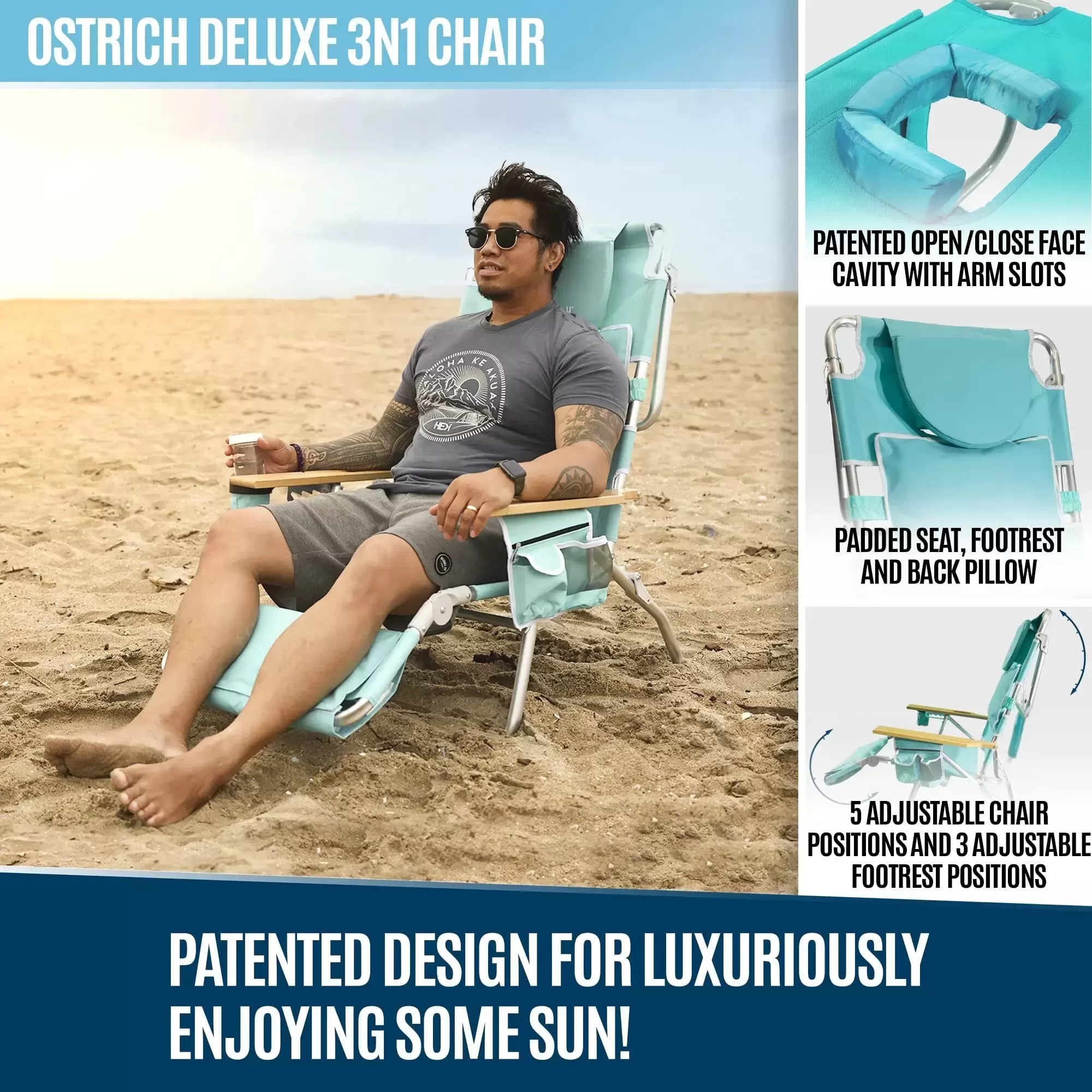 💝 Last Day For Clearance💥Ostrich 3-in-1 Lounge Chair