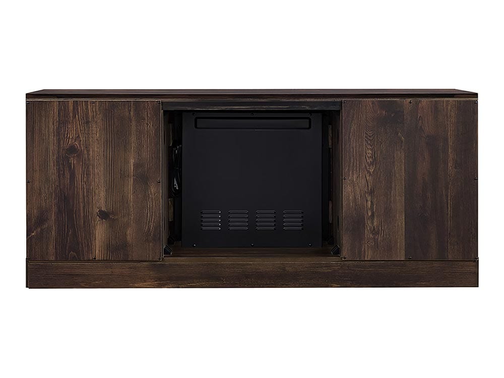 Perry Electric Fireplace TV Stand in Rustic Brown - SP6543-OF